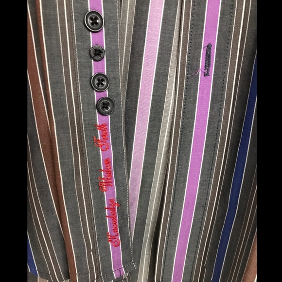 Robert Graham Shirt Mens Button Down Size L - Picture 5 of 8